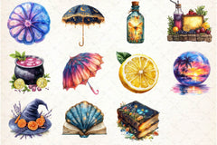 Witchy Summer Clipart Bundle - CraftNest - Digital Crafting and Art