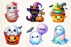 Kawaii Baby Halloween Clipart Bundle - CraftNest - Digital Crafting and Art