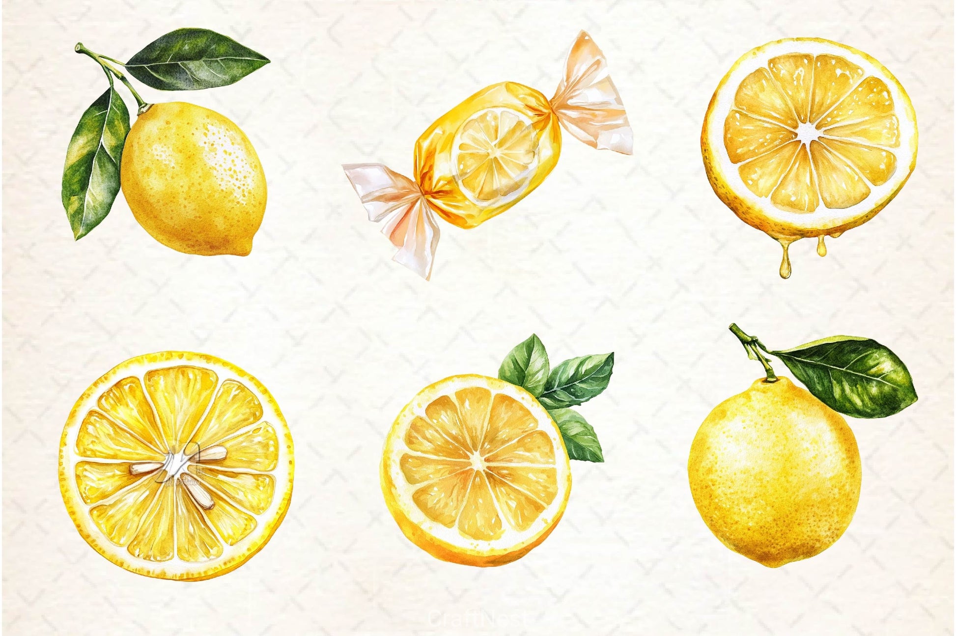 Lemon Clipart Bundle 2 - CraftNest - Digital Crafting and Art