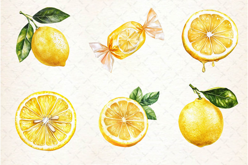 Lemon Clipart Bundle 2 - CraftNest - Digital Crafting and Art
