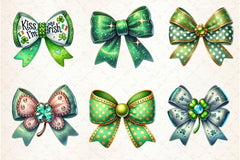 St Patricks Day Bow Clipart Bundle 3 - CraftNest - Digital Crafting and Art