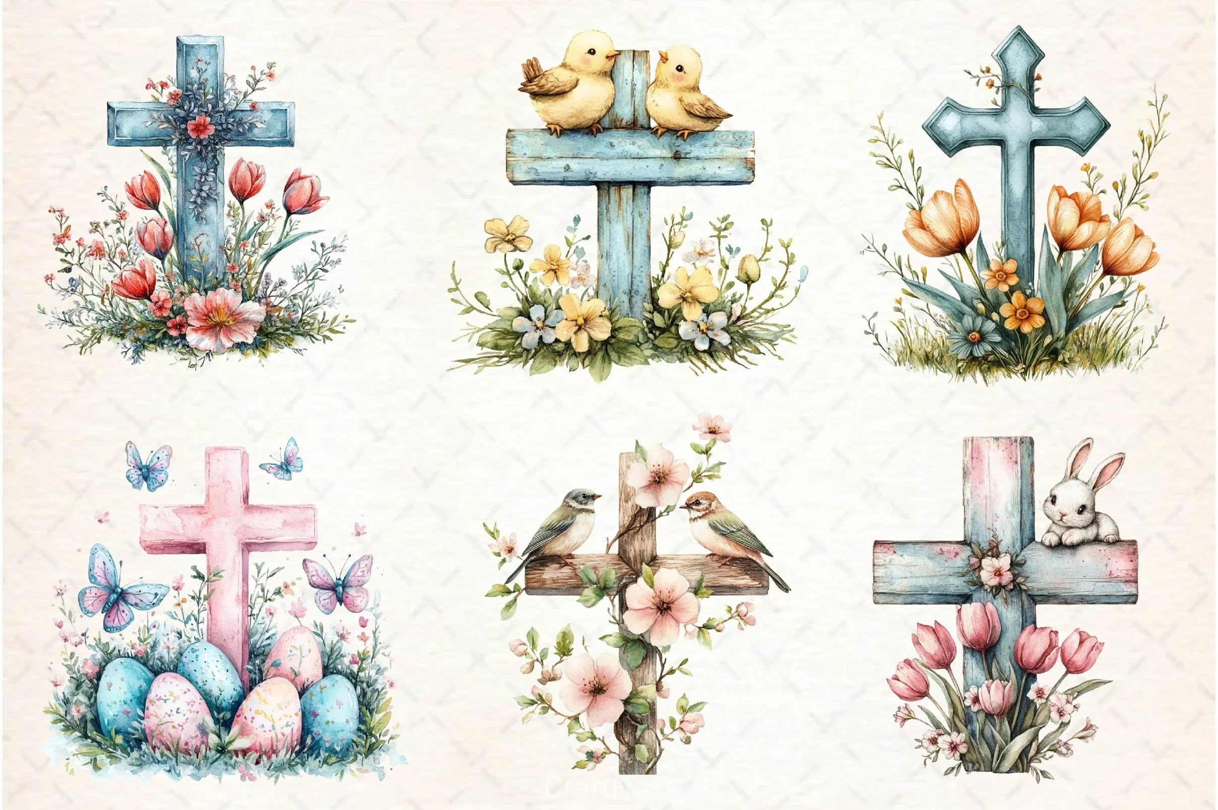 Easter Crosses Clipart Bundle - CraftNest - Digital Crafting and Art