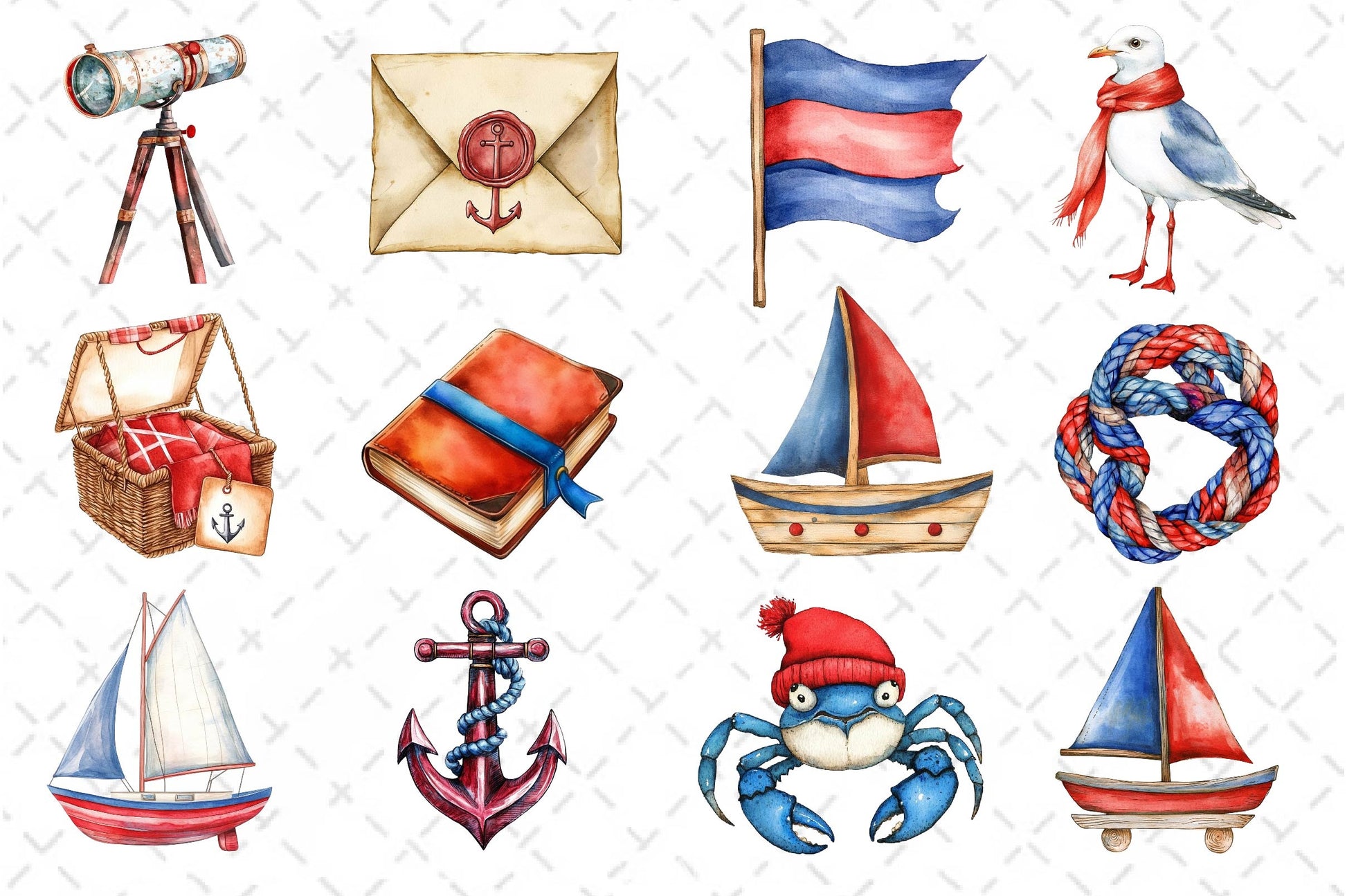 Vintage Nautical Clipart Bundle - CraftNest - Digital Crafting and Art
