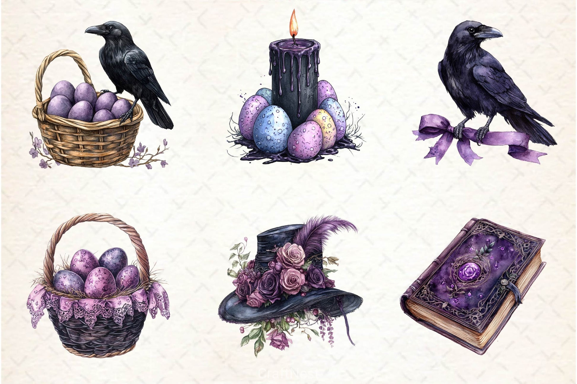 Gothic Easter Clipart Bundle 4 - CraftNest - Digital Crafting and Art