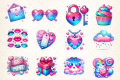 Cute Valentine Clipart Bundle 2 - CraftNest - Digital Crafting and Art