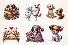 Valentine Dog Clipart Bundle 2 - CraftNest - Digital Crafting and Art
