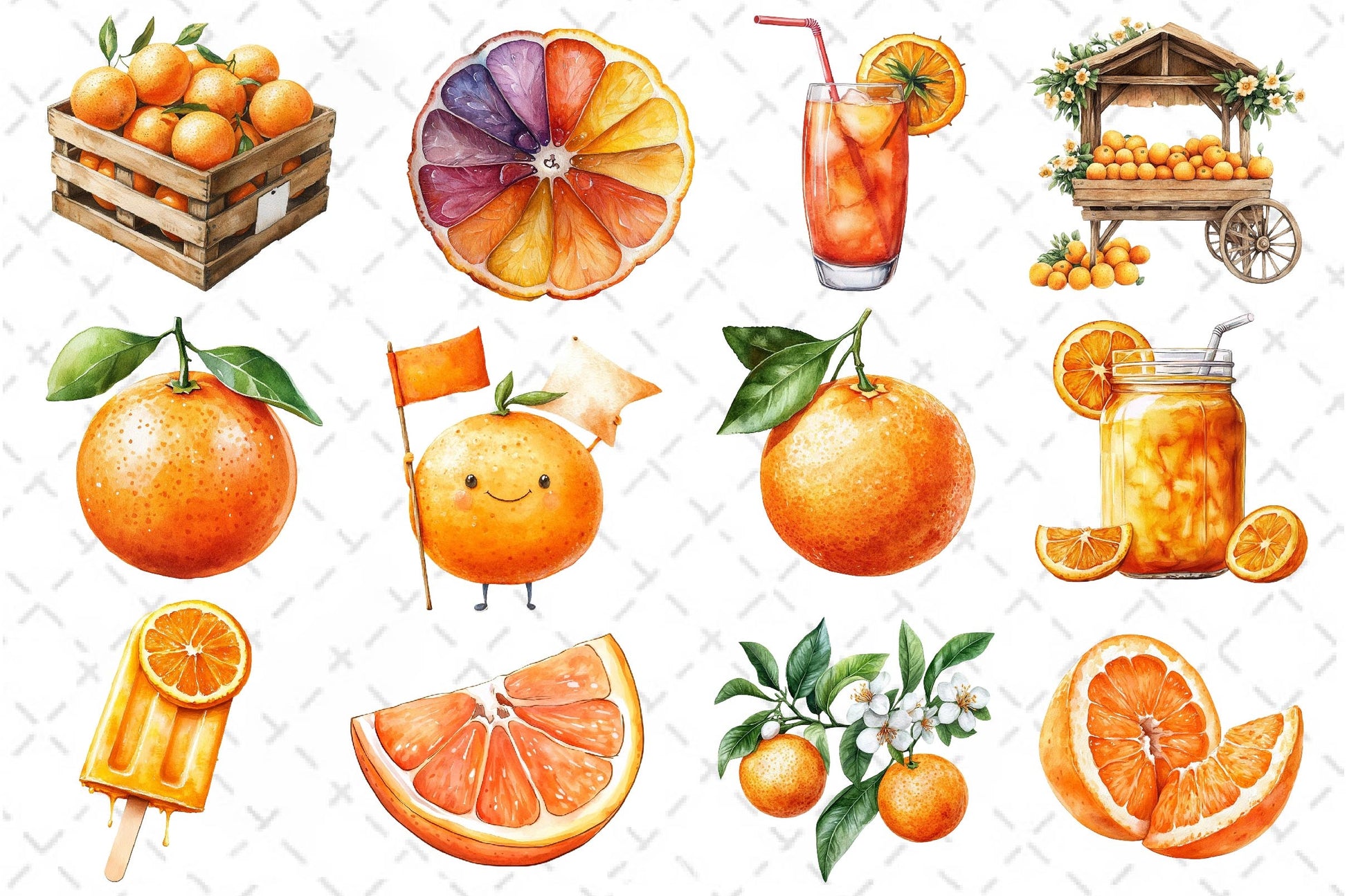 Oranges Clipart Bundle 2 - CraftNest - Digital Crafting and Art