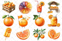 Oranges Clipart Bundle 2 - CraftNest - Digital Crafting and Art