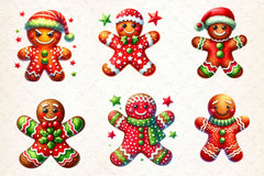 Funny Gingerbread Man Clipart Bundle - CraftNest - Digital Crafting and Art