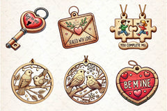 Ornament Valentine's Day Clipart Bundle - CraftNest - Digital Crafting and Art