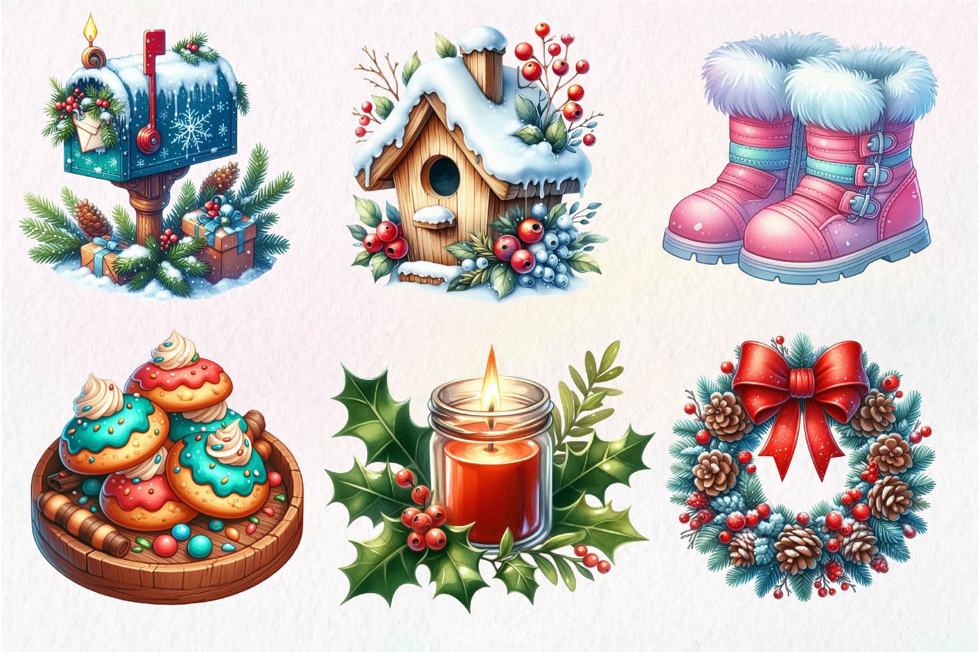 Cozy Winter Wonderland Collection Clipart Bundle - CraftNest - Digital Crafting and Art