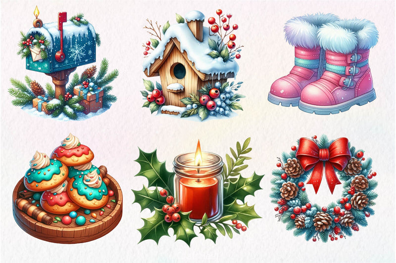Cozy Winter Wonderland Collection Clipart Bundle - CraftNest - Digital Crafting and Art