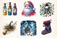 Spooky Christmas Clipart Bundle 2 - CraftNest - Digital Crafting and Art