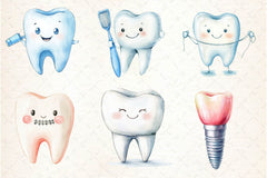 Dentist Tooth Clipart Bundle 4 - CraftNest - Digital Crafting and Art