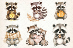 Raccoon Kit Clipart Bundle 2 - CraftNest - Digital Crafting and Art