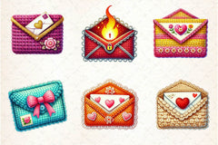 Valentine Crochet Envelopes Clipart Bundle 2 - CraftNest - Digital Crafting and Art