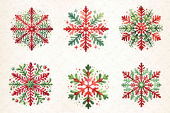 Christmas Snowflake Clipart Bundle 2 - CraftNest - Digital Crafting and Art