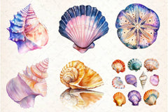 Summer Seashell Clipart Bundle 2 - CraftNest - Digital Crafting and Art