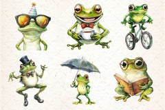 Funny Frog Clipart Bundle 2 - CraftNest - Digital Crafting and Art