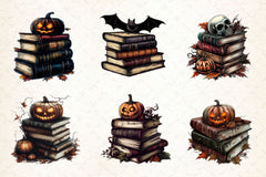 Gothic Books Clipart Bundle 4 - CraftNest - Digital Crafting and Art