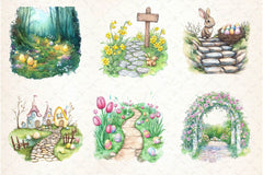 Spring Easter Path Clipart Bundle 2 - CraftNest - Digital Crafting and Art