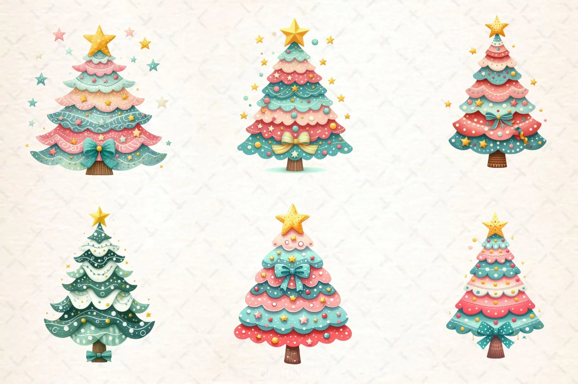 Christmas Tree Clipart Bundle 14 - CraftNest - Digital Crafting and Art