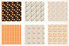 Autumn Fall Paper Pattern Clipart Bundle - CraftNest - Digital Crafting and Art