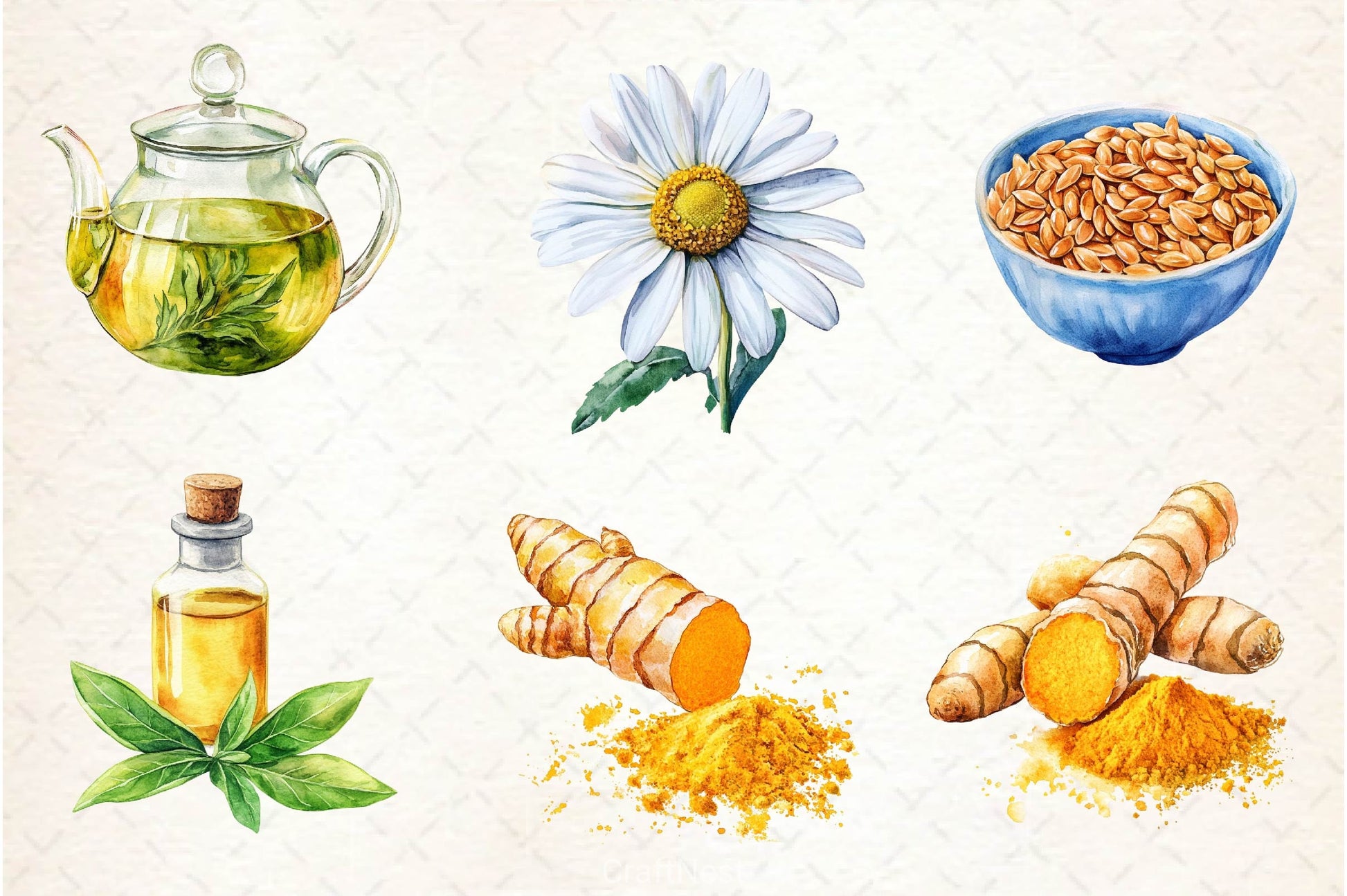 Natural Remedies Clipart Bundle 3 - CraftNest - Digital Crafting and Art