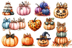 Fall Halloween Pumpkins Clipart Bundle 2 - CraftNest - Digital Crafting and Art