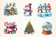 Winter Holiday Clipart Bundle 3 - CraftNest - Digital Crafting and Art