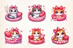 Funny Cat Valentine's Day Clipart Bundle - CraftNest - Digital Crafting and Art