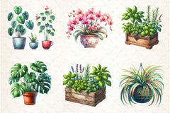 Houseplant Clipart Bundle 3 - CraftNest - Digital Crafting and Art