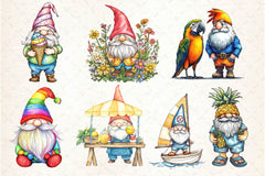 Summer Gnome Clipart Bundle 2 - CraftNest - Digital Crafting and Art