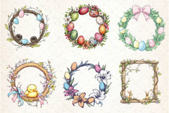 Spring Frames Easter Clipart Bundle - CraftNest - Digital Crafting and Art