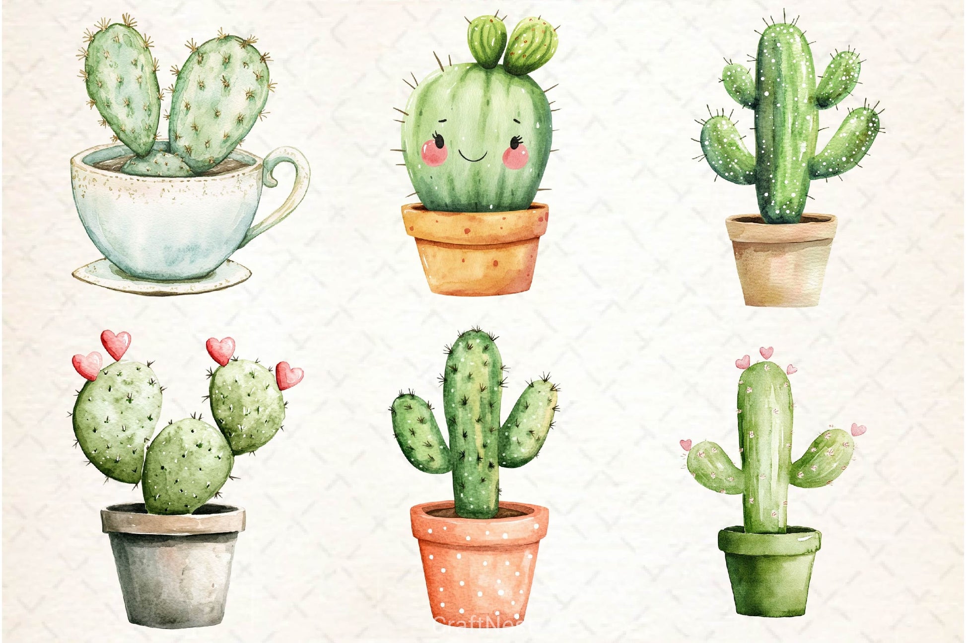 Cactus Doodle Clipart Bundle 2 - CraftNest - Digital Crafting and Art