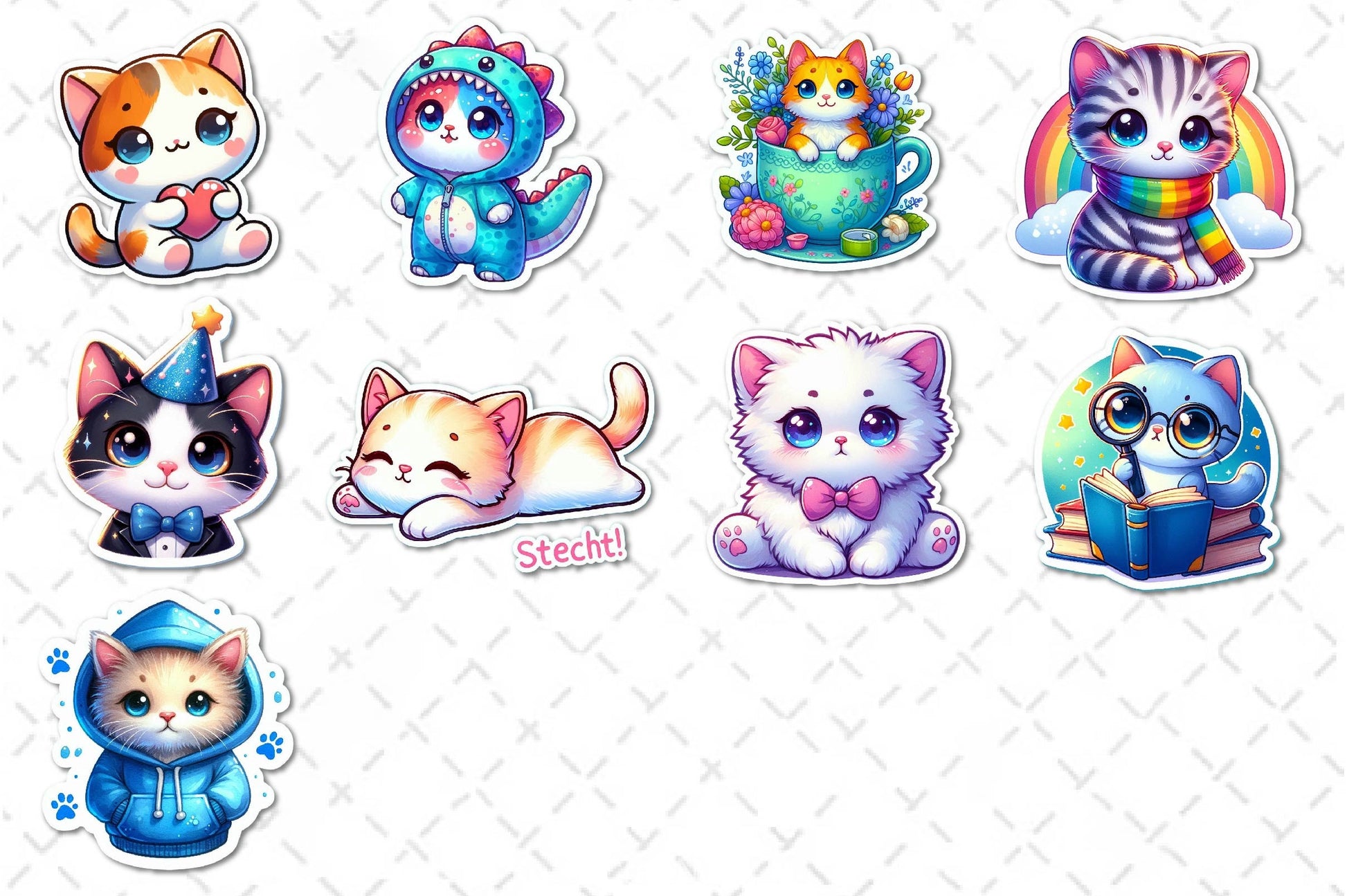 Cute Cat Clipart Bundle 2 - CraftNest - Digital Crafting and Art