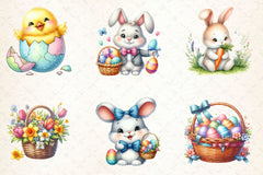 Cute Easter Day Clipart Bundle 2 - CraftNest - Digital Crafting and Art