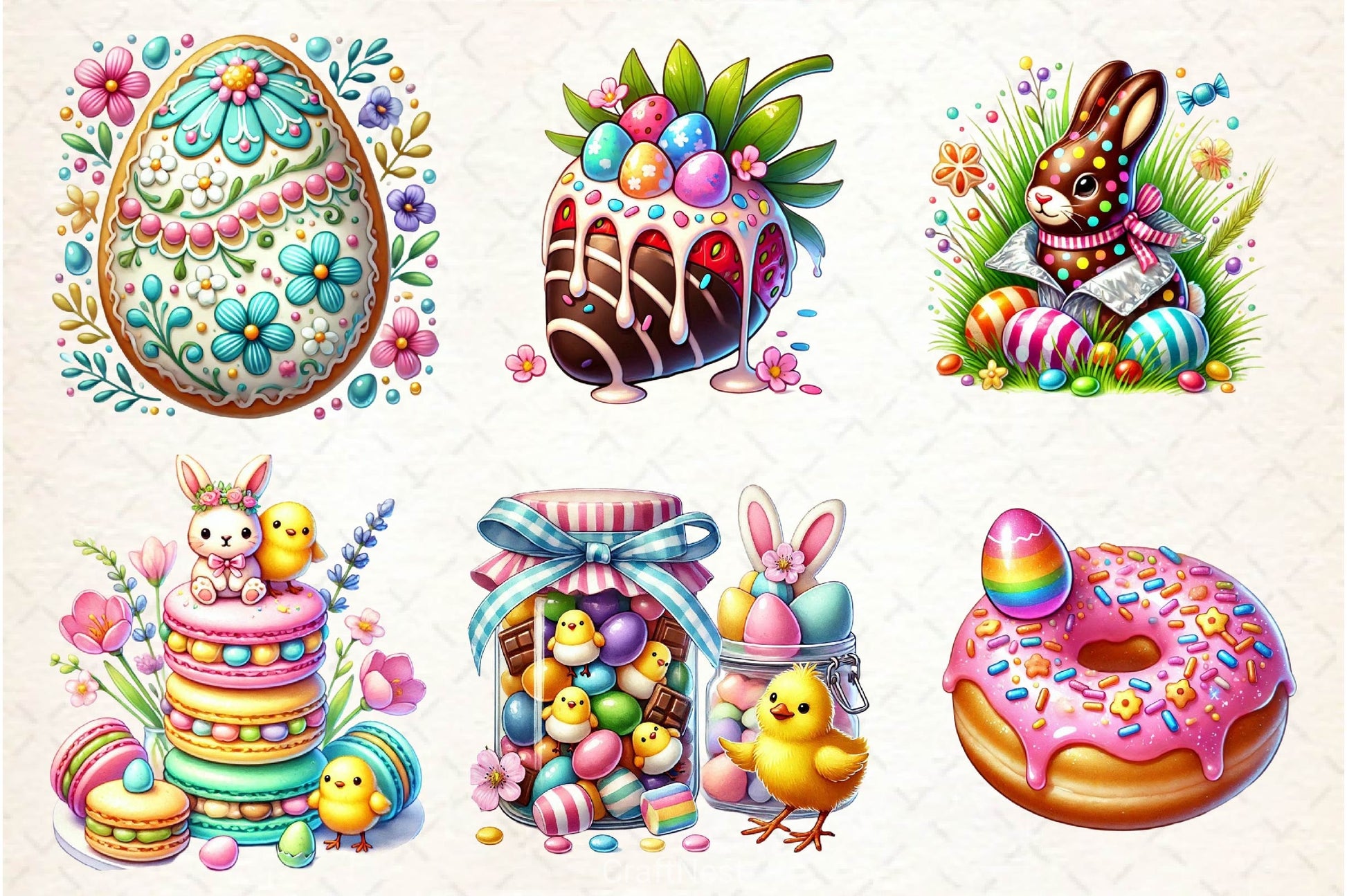 Easter Sweets Clipart Bundle - CraftNest - Digital Crafting and Art