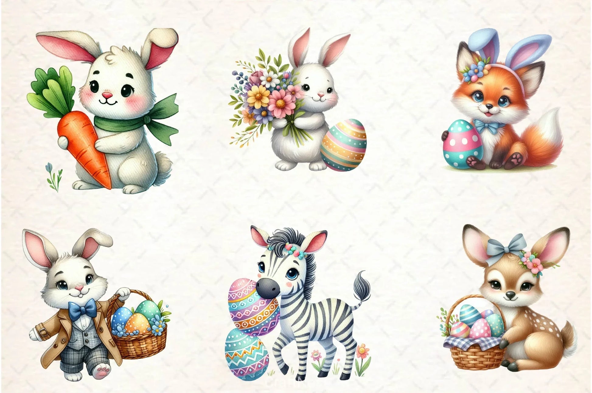 Easter Animals Clipart Bundle 2 - CraftNest - Digital Crafting and Art