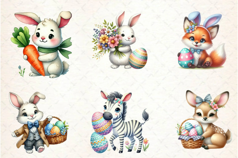 Easter Animals Clipart Bundle 2 - CraftNest - Digital Crafting and Art