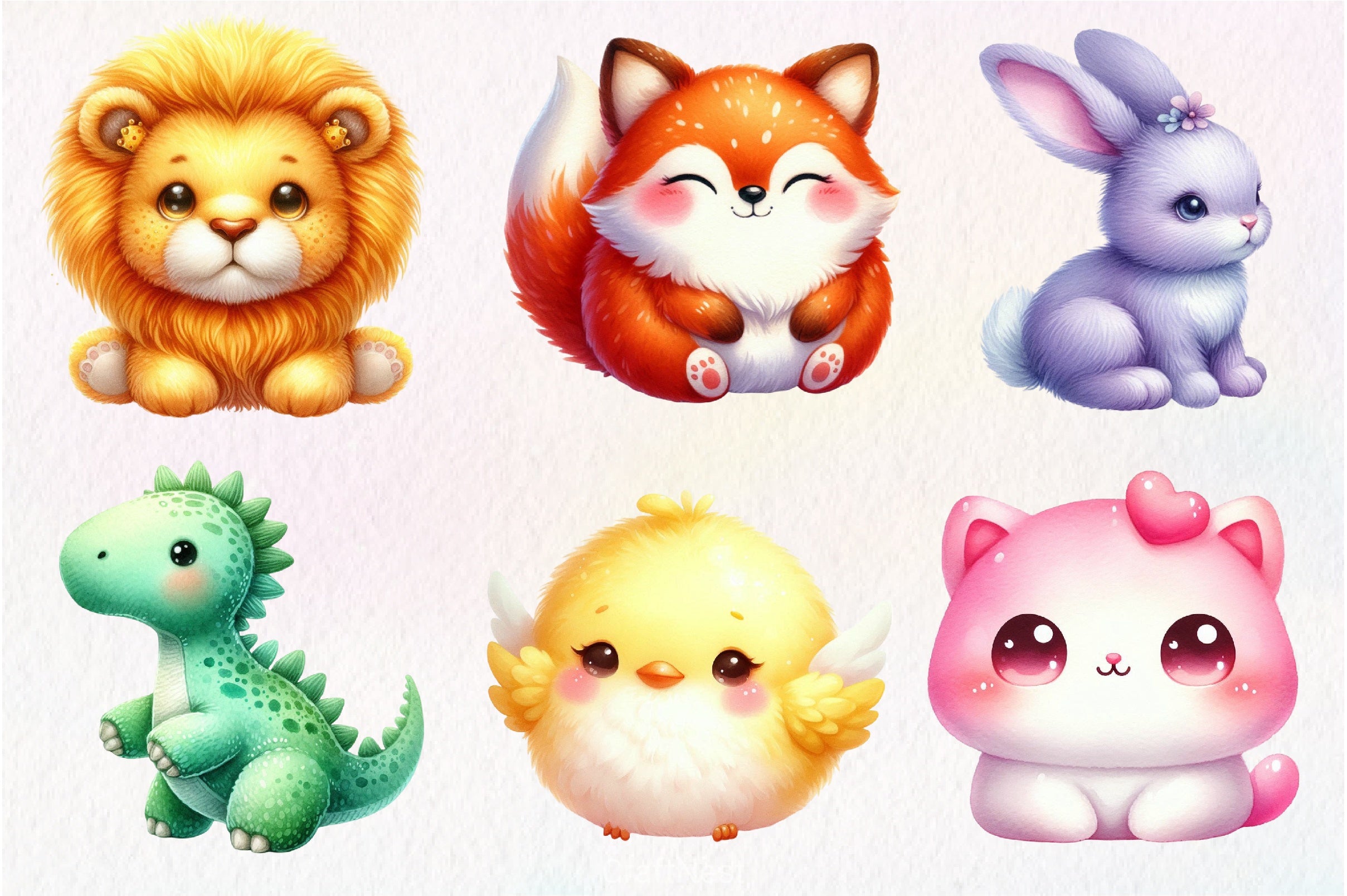 Squishmallow Animals Clipart Bundle - CraftNest - Digital Crafting and Art