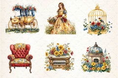 Beautiful Victorian Spring Clipart Bundle 5 - CraftNest - Digital Crafting and Art