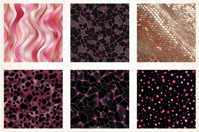 Pink Safari Digital Paper - CraftNest - Digital Crafting and Art