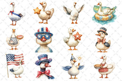 4th Of July Goose Clipart Bundle 2 - CraftNest - Digital Crafting and Art