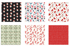 Merry Christmas Digital Papers Clipart Bundle - CraftNest - Digital Crafting and Art