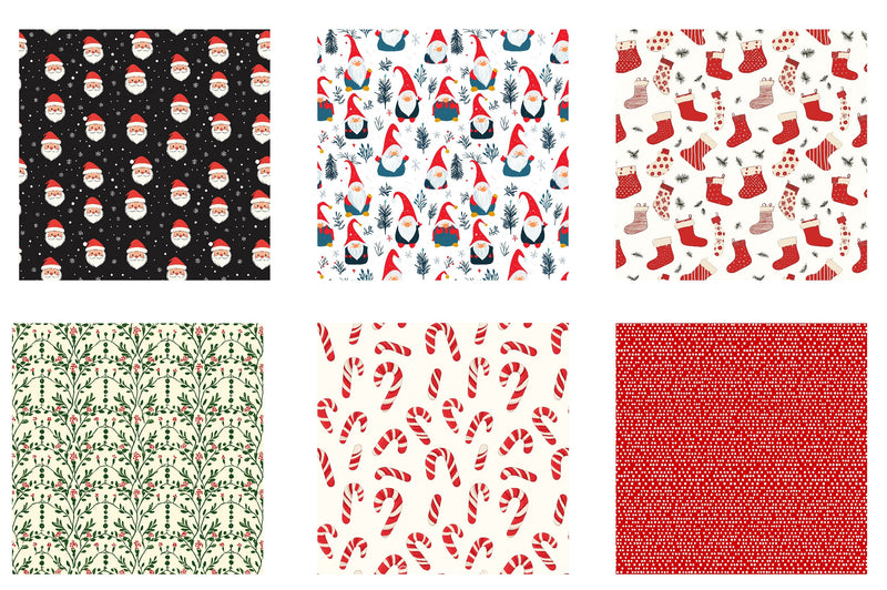 Merry Christmas Digital Papers Clipart Bundle - CraftNest - Digital Crafting and Art