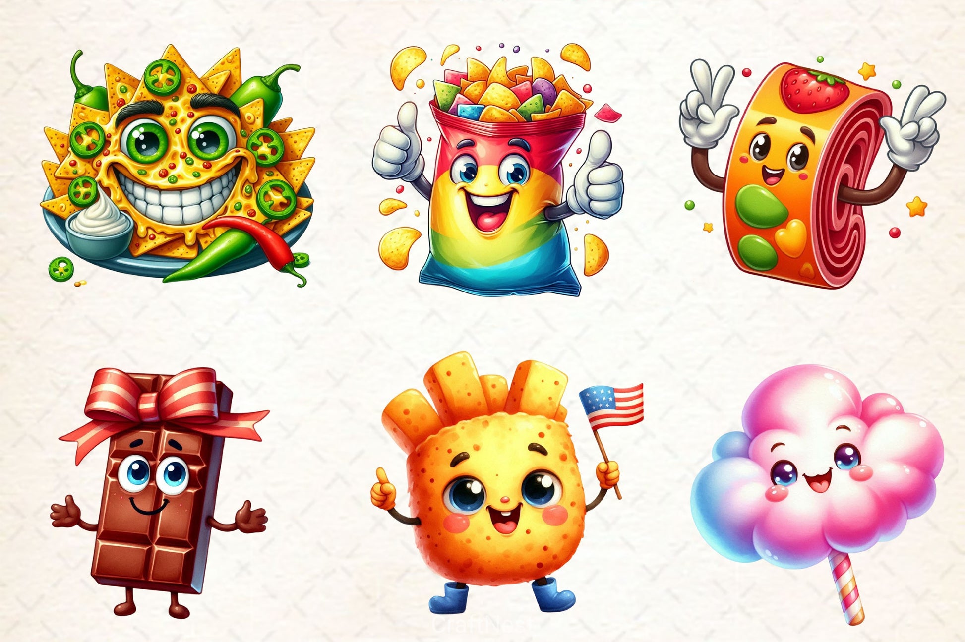 Cute Food Clipart Bundle - CraftNest - Digital Crafting and Art