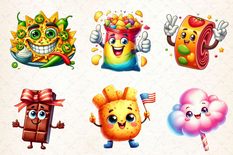 Cute Food Clipart Bundle - CraftNest - Digital Crafting and Art