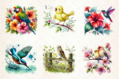 Spring Birds Clipart Bundle 4 - CraftNest - Digital Crafting and Art