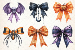 Halloween Coquette Bow Clipart Bundle 4 - CraftNest - Digital Crafting and Art